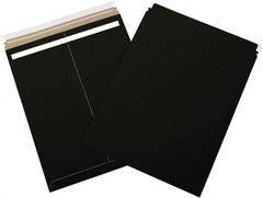 Made in USA - 21" Long x 17" Wide Peel-Off Self-Seal Flat Mailer - Black - Exact Tooling