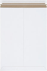 Made in USA - 18" Long x 13" Wide Peel-Off Self-Seal Flat Mailer - White - Exact Tooling
