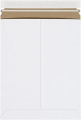 Made in USA - 12-1/4" Long x 9-3/4" Wide Peel-Off Self-Seal Flat Mailer - White - Exact Tooling