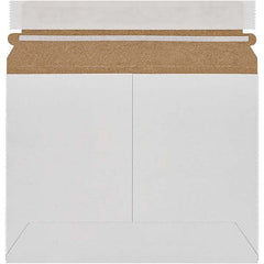 Made in USA - 6" Long x 8" Wide Peel-Off Self-Seal Flat Mailer - White - Exact Tooling