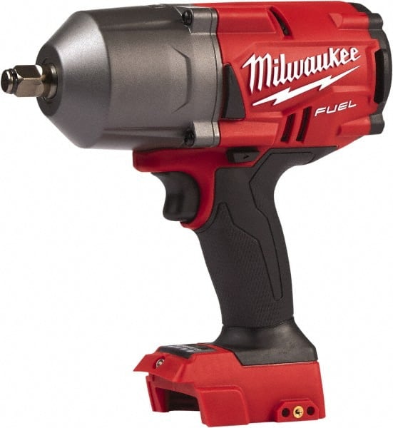 Milwaukee Tool - 1/2" Drive 18 Volt Pistol Grip Cordless Impact Wrench & Ratchet - 1,750 RPM, 0 to 2,100 BPM, 1,000 Ft/Lb Torque, Lithium-Ion Batteries Not Included - Exact Tooling