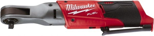 Milwaukee Tool - 3/8" Drive 12 Volt Pistol Grip Cordless Impact Wrench & Ratchet - 200 RPM, 55 Ft/Lb Torque, Lithium-Ion Batteries Not Included - Exact Tooling