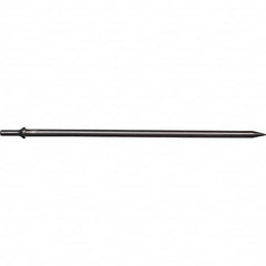 Mayhew - 1/8" Head Width, 18" OAL, Tapered Punch Chisel - Round Drive, Round Shank, Steel - Exact Tooling