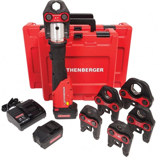 Rothenberger - Benders, Crimpers & Pressers Type: Cordless Press Tool Maximum Pipe Capacity (Inch): 2 - Exact Tooling