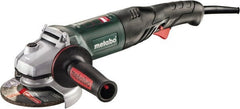 Metabo - 5" Wheel Diam, 11,000 RPM, Corded Angle & Disc Grinder - 5/8-11 Spindle, 120 Volts, 10.2 Amps - Exact Tooling