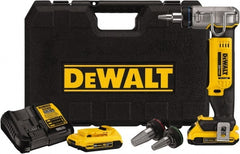 DeWALT - 3/8 to 1" Pipe Capacity, PEX Expander Tool - 9 Pieces, Cuts Pex, Includes DCE400 PEX Expander, (2) DCB203 Batteries, Charger, (3) Expander Heads (1/2", 3/4", 1"), PEX Expander Grease & Kit Box - Exact Tooling