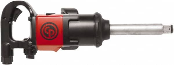Chicago Pneumatic - 1" Drive, 6,200 RPM, 1,770 Ft/Lb Torque Impact Wrench - D-Handle, 40.4 CFM, 90 psi, 3/8" NPT Inlet - Exact Tooling