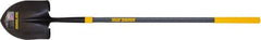 True Temper - 10-5/8" High x 8-7/8" Wide Round Steel Shovel - 47" Long Fiberglass Straight Handle, Turned - Exact Tooling