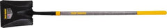 True Temper - 10-3/8" High x 9-3/4" Wide Square Steel Shovel - 45" Long Wood Straight Handle, Turned - Exact Tooling