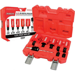 Freud - Hole Saw Kits Minimum Saw Diameter (Inch): 7/8 Maximum Saw Diameter (Inch): 2 - Exact Tooling
