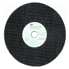 3 x 3/16 x 3/8" - Green Corps(TM) Reinforced Weld Grinding Wheel - Exact Tooling