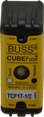 Cooper Bussmann - 300 VDC, 600 VAC, 17.5 Amp, Time Delay General Purpose Fuse - Plug-in Mount, 1-7/8" OAL, 100 at DC, 200 (CSA RMS), 300 (UL RMS) kA Rating - Exact Tooling