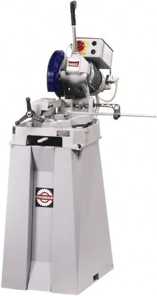 Dake - 1 Cutting Speed, 10" Blade Diam, Cold Saw - 44 RPM Blade Speed, Floor Machine, 1 Phase, Compatible with Ferrous/Non-Ferrous Material - Exact Tooling