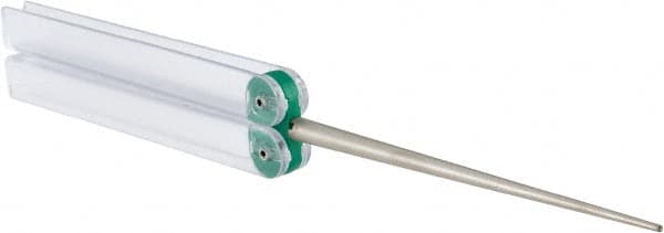 DMT - 9-1/2" OAL Very Fine Knife Sharpener Diamond File - 1/4" Wide x 1/16" Thick, 4-3/16 LOC, Green, 1,200 Grit - Exact Tooling