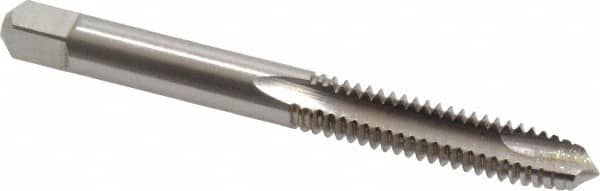 Cleveland - 1/4-20 UNC, 2 Flute, Bright Finish, High Speed Steel Spiral Point Tap - Plug Chamfer, Right Hand Thread, 63.5mm OAL, 25.4mm Thread Length, 2B Class of Fit, Series 1011 - Exact Tooling