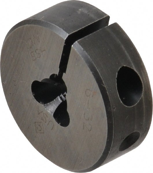 Cle-Line - #6-32 UNC High Speed Steel Round Adjustable Die - Exact Tooling