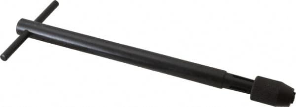 Cle-Line - 1/16 to 1/4" Tap Capacity, T Handle Tap Wrench - 8-3/4" Overall Length - Exact Tooling