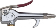 Value Collection - 90 Max psi High Volume Safety Nozzle Thumb Lever Blow Gun - 1/4 NPT, 1-7/16" Tube Length, Chrome Plated Zinc - Exact Tooling