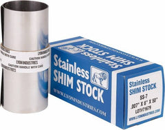Made in USA - Metal Shim Stock   Type: Shim Stock Roll    Material: Stainless Steel - Exact Tooling