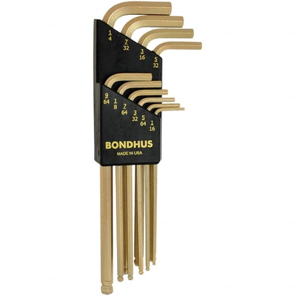Bondhus - Hex Key Sets Tool Type: Hex Handle Type: L-Key Long Arm - Exact Tooling