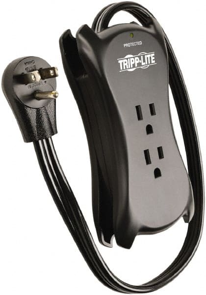Tripp-Lite - 3 Outlets, 120 VAC15 Amps, 1.5' Cord, Power Outlet Strip - Floor, Keyhole Mount, 5-15 NEMA Configuration, 1.4" Strip - Exact Tooling