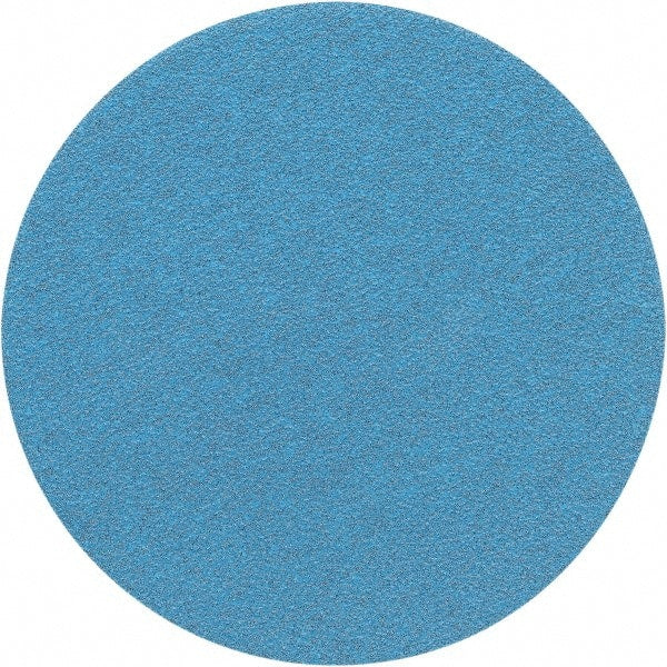 Porter-Cable - 6" Diam, 60 Grit Zirconia Alumina Adhesive PSA Disc - Medium Grade, Tan, C Weighted Backing, Flexible, 13,000 Max RPM - Exact Tooling