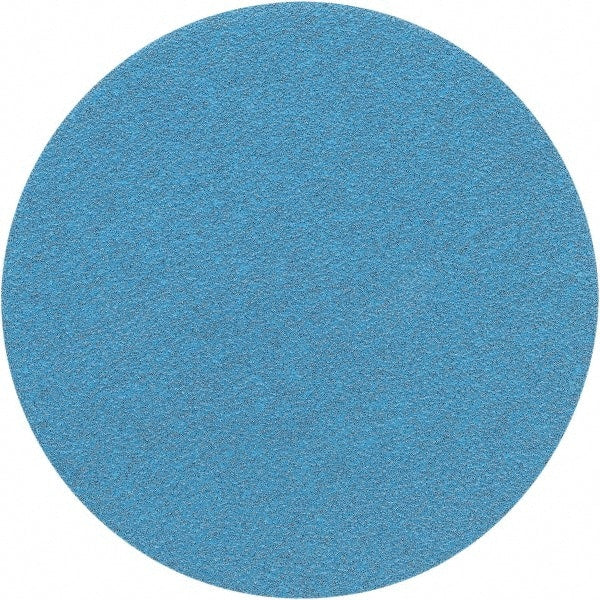 Porter-Cable - 5" Diam, 40 Grit Zirconia Alumina Adhesive PSA Disc - Coarse Grade, Tan, C Weighted Backing, Flexible, 13,000 Max RPM - Exact Tooling