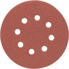 Porter-Cable - 5" Diam, 40 Grit Zirconia Alumina Adhesive PSA Disc - Coarse Grade, Tan, C Weighted Backing, Flexible, 13,000 Max RPM - Exact Tooling