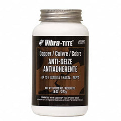 Vibra-Tite - 8 oz Jar, Copper Anti-Seize Lubricant, with Brush Cap - Exact Tooling