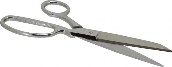 Heritage Cutlery - 4" LOC, 9" OAL Chrome Plated Standard Shears - Right Hand, Metal Bent Handle, For General Purpose Use - Exact Tooling