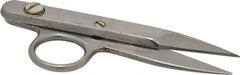 Heritage Cutlery - 1-3/8" LOC, 4-1/2" OAL Stainless Steel Standard Thread Clips - Right Hand, Metal Straight Handle, For Electrical - Exact Tooling