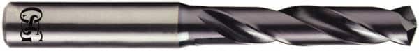 OSG - 3.6mm 140° Solid Carbide Screw Machine Drill Bit - WD1 Finish, 20mm Flute Length, 62mm OAL, Through Coolant - Exact Tooling