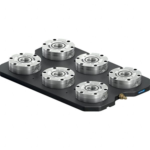 Schunk - NSL Manual CNC Quick Change Clamping Module - 6 Module Center, Top Mount, 7,500 kN Retention Force, 6 bar (87 Lb/Sq In) Unlocking Pressure, 0.005mm Repeatability - Exact Tooling