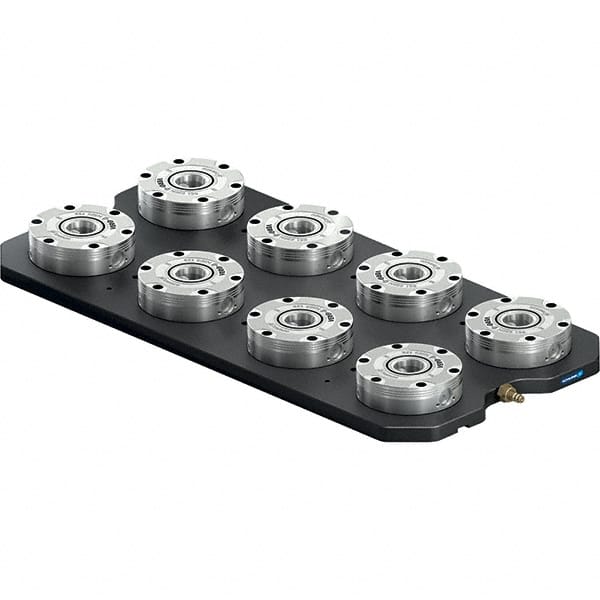 Schunk - NSL Manual CNC Quick Change Clamping Module - 8 Module Center, Top Mount, 7,500 kN Retention Force, 6 bar (87 Lb/Sq In) Unlocking Pressure, 0.005mm Repeatability - Exact Tooling