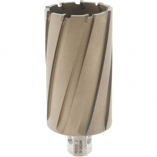Hougen - 2" Diam x 3" Deep Carbide-Tipped Annular Cutter - Exact Tooling