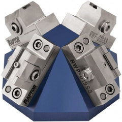 Raptor Workholding - 3/8" Jaw Width, 2.69" High Dovetail Vise - For Use with 4 & 5 Axis Workholding Systems - Exact Tooling
