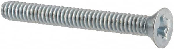 Value Collection - #2-56 UNC, 3/4" OAL Phillips Drive Machine Screw - Flat Head, Grade J82 Steel, Zinc-Plated Finish, Without Washer - Exact Tooling