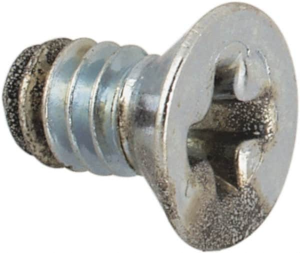 Value Collection - #3-48 UNC, 3/16" OAL Phillips Drive Machine Screw - Flat Head, Grade J82 Steel, Zinc-Plated Finish, Without Washer - Exact Tooling