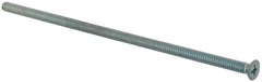 Value Collection - #10-24 UNC, 5-1/2" OAL Phillips Drive Machine Screw - Flat Head, Grade J82 Steel, Zinc-Plated Finish, Without Washer - Exact Tooling