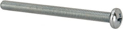Value Collection - #10-32 UNF, 2-1/2" Length Under Head Phillips Drive Machine Screw - Pan Head, Grade J82 Steel, Zinc-Plated Finish, Without Washer - Exact Tooling
