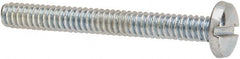 Value Collection - #4-40 UNC, 1" Length Under Head Slotted Drive Machine Screw - Binding Head, Grade J82 Steel, Zinc-Plated Finish, Without Washer - Exact Tooling
