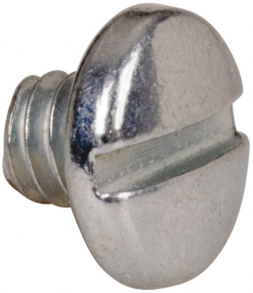 Value Collection - #5-40 UNC, 1/8" Length Under Head Slotted Drive Machine Screw - Binding Head, Grade J82 Steel, Zinc-Plated Finish, Without Washer - Exact Tooling
