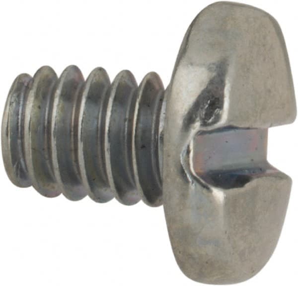 Value Collection - #5-40 UNC, 3/16" Length Under Head Slotted Drive Machine Screw - Binding Head, Grade J82 Steel, Zinc-Plated Finish, Without Washer - Exact Tooling