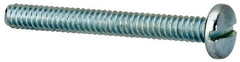 Value Collection - #6-32 UNC, 1-1/4" Length Under Head Slotted Drive Machine Screw - Binding Head, Grade J82 Steel, Zinc-Plated Finish, Without Washer - Exact Tooling