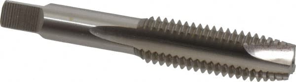 Hertel - 5/8-11 UNC, 3 Flute, Bright Finish, High Speed Steel Spiral Point Tap - Plug Chamfer, Right Hand Thread, 3-13/16" OAL, 3B Class of Fit - Exact Tooling