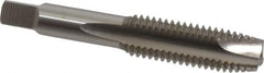Hertel - 5/8-11 UNC, 3 Flute, Bright Finish, High Speed Steel Spiral Point Tap - Plug Chamfer, Right Hand Thread, 3-13/16" OAL, 3B Class of Fit - Exact Tooling