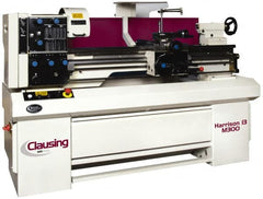Clausing - 13" Swing, 40" Between Centers, 230/460 Volt, Triple Phase Engine Lathe - 3MT Taper, 3 hp, 40 to 2,500 RPM, 1-9/16" Bore Diam, 40" Deep x 57" High x 84" Long - Exact Tooling