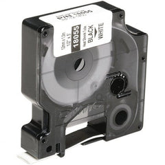 Ability One - 1-1/2" x 5' Black on White Heat Shrink Tubing Labels - Exact Tooling