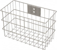 Marlin Steel Wire Products - 7" Deep, Rectangular Steel Wire Basket - 14" Wide x 9" High - Exact Tooling