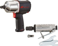 Ingersoll-Rand - 1/2" Drive, 11,000 RPM, 780 Ft/Lb Torque Impact Wrench - Pistol Grip Handle, 1,250 IPM, 5.8 CFM, 90 psi, 1/4" NPTF Inlet - Exact Tooling